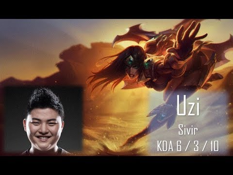 Rng Uzi - Sivir Bottom Lane : Sivir Highlights (vs Crown)