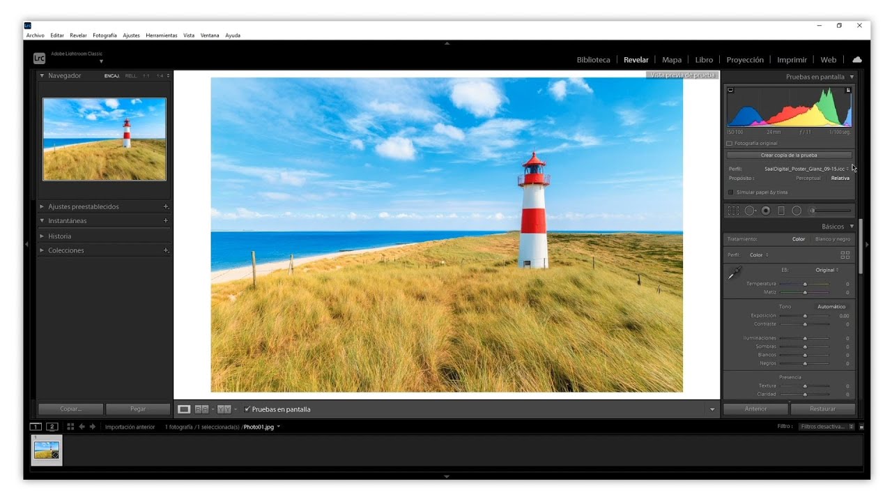 Cómo utilizar los perfiles ICC de Saal Digital en Lightroom