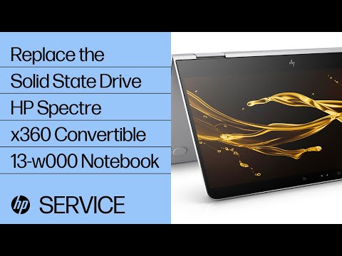 Part of a video titled Replace the Solid State Drive | HP Spectre x360 Convertible 13-w000 ...