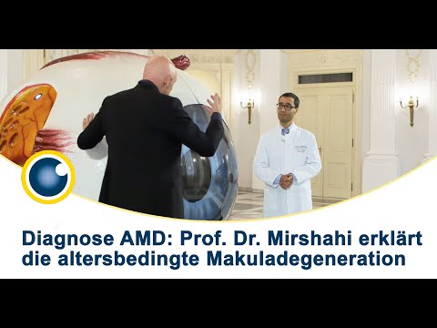 Altersbedingte #Makuladegeneration verständlich erklärt - mit Prof. Mirshahi am Augenmodell