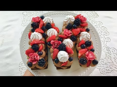 CREAM TART CON FROLLA MORBIDA AL CACAO E FROSTING ALLA NUTELLA -  cream tart cocoa and nutella