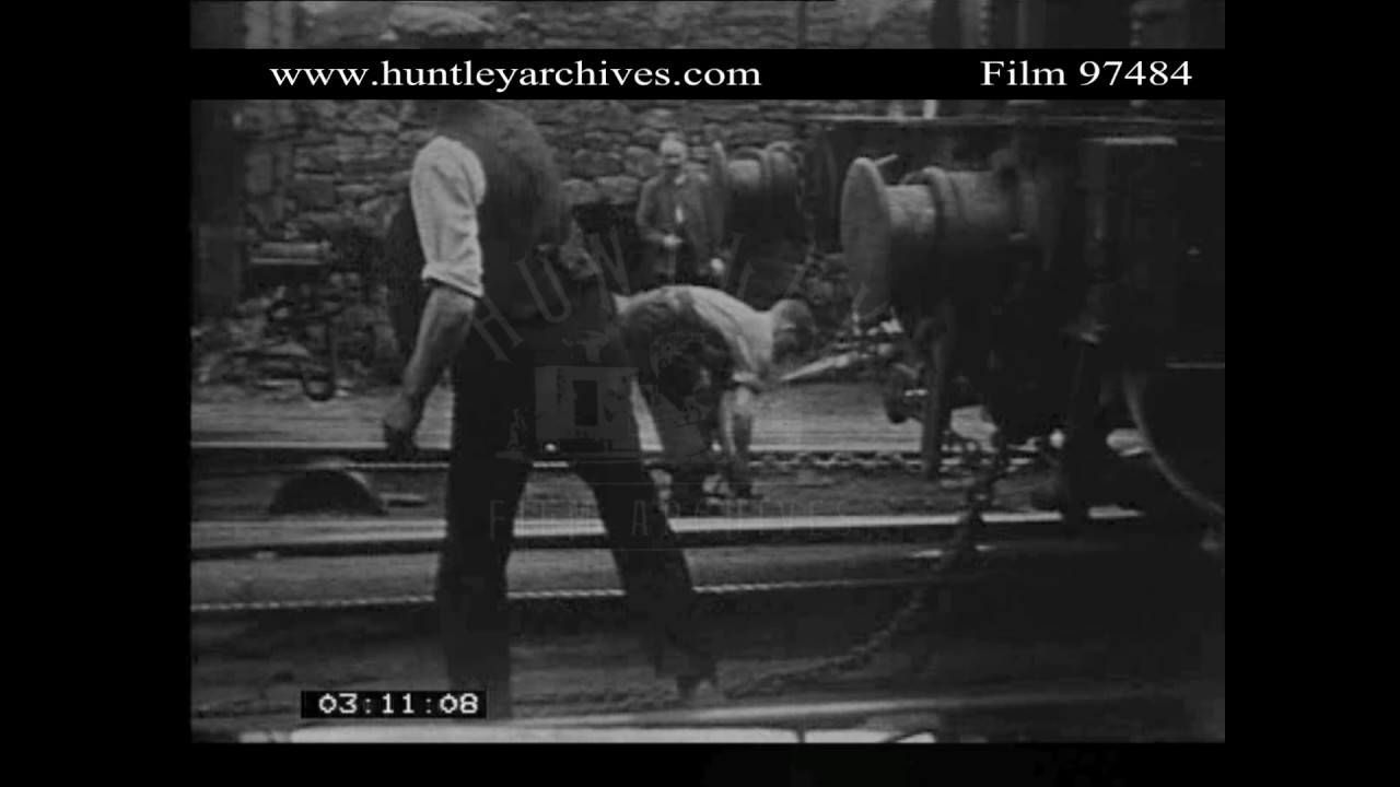 Cromford Incline in the Peak District. Archive film 97484