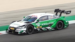 Audi RS5 DTM 2017 'Renntaxi' in action: Warm Up, Accelerations & V8 Sound!