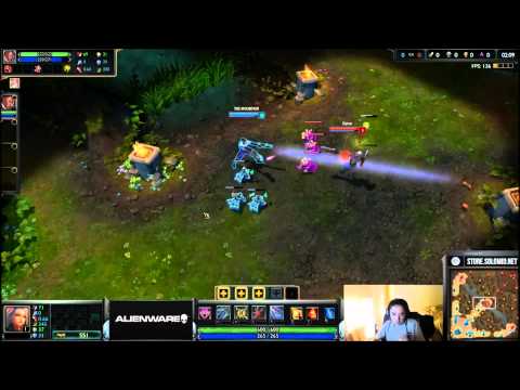 Dyrus vs Bjergsen Lucian 1v1 --TSM SuperBowl 1v1 Tournament
