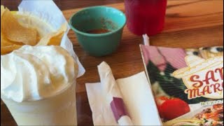 Testing food in San Marcos Mexican Grill