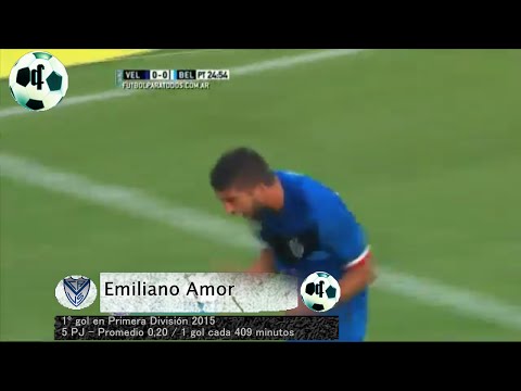 Gol Emiliano Amor - Vélez 1 Vs Belgrano 0 - Primera División 2015