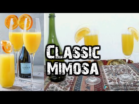 How to Make Classic Mimosa Cocktail | Classic Mimosa | Mimosa