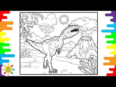 Tyrannosaurus Coloring Pages | Jurasic World Coloring |  Kovan & Electro Light - Skyline