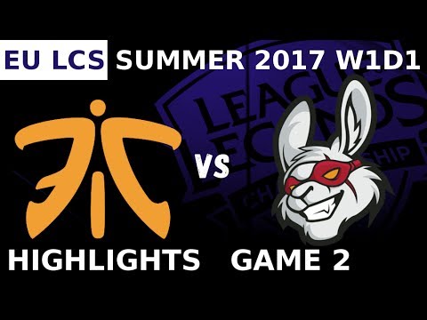 FNC vs MSF | Game 2 | HIGHLIGHTS | EU LCS W1D1 SUMMER 2017 | Fnatic vs Misfits