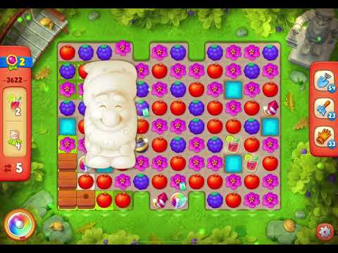 GardenScapes Level 3622 no boosters (11 moves)