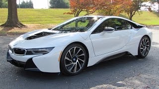 2014 / 2015 BMW i8 Start Up, Test Drive, and In Depth Review