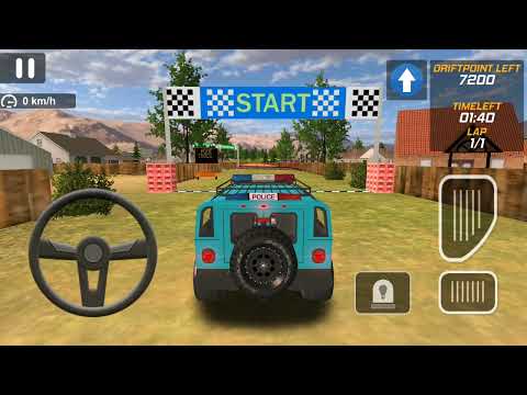 Police Drift Car Driving - Blue Hummer 4x4 Driving Simulator - Android Gameplay