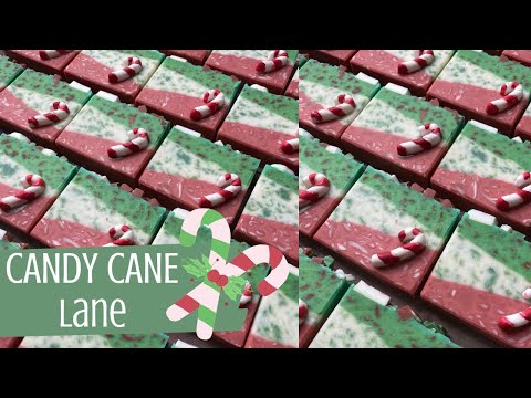 Making CANDY CANE LANE Soap Cold Process | Luna Fae Creations