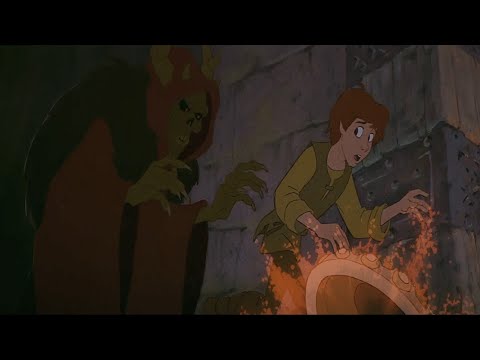The Black Cauldron | Hen Wen Is Brought to the Horned King (Czech 2001) HD