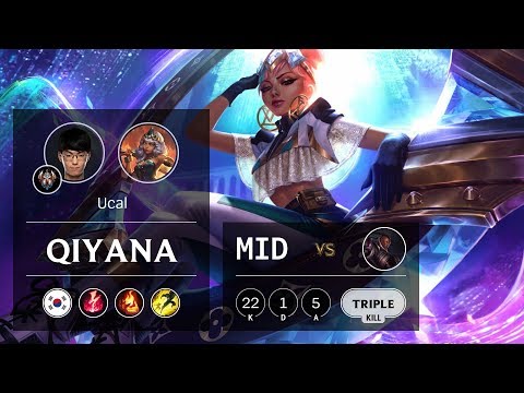 Qiyana Mid vs Lucian - KR Challenger Patch 9.24