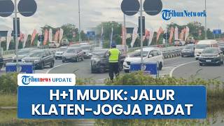 H+1 Mudik 2026: Jalur Arteri Klaten Menuju Jogja Padat Merayap seusai Exit Tol Prambanan