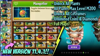 Plants Vs Zombies 2 Unlock All Plants Max Level M200 11.4.1 Full Maps Unlimited Diamond | PvZ2
