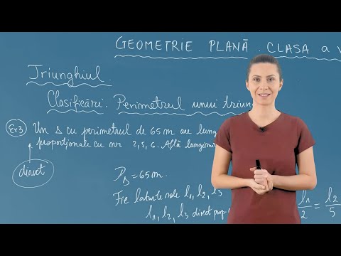 Triunghi. Definiție. Elemente. Clasificare. Perimetru - P4 - Matematică - Clasa a VI-a