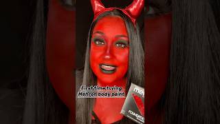 Download lagu Painting my body red was questionable 🤨 #mehronmakeup mp3