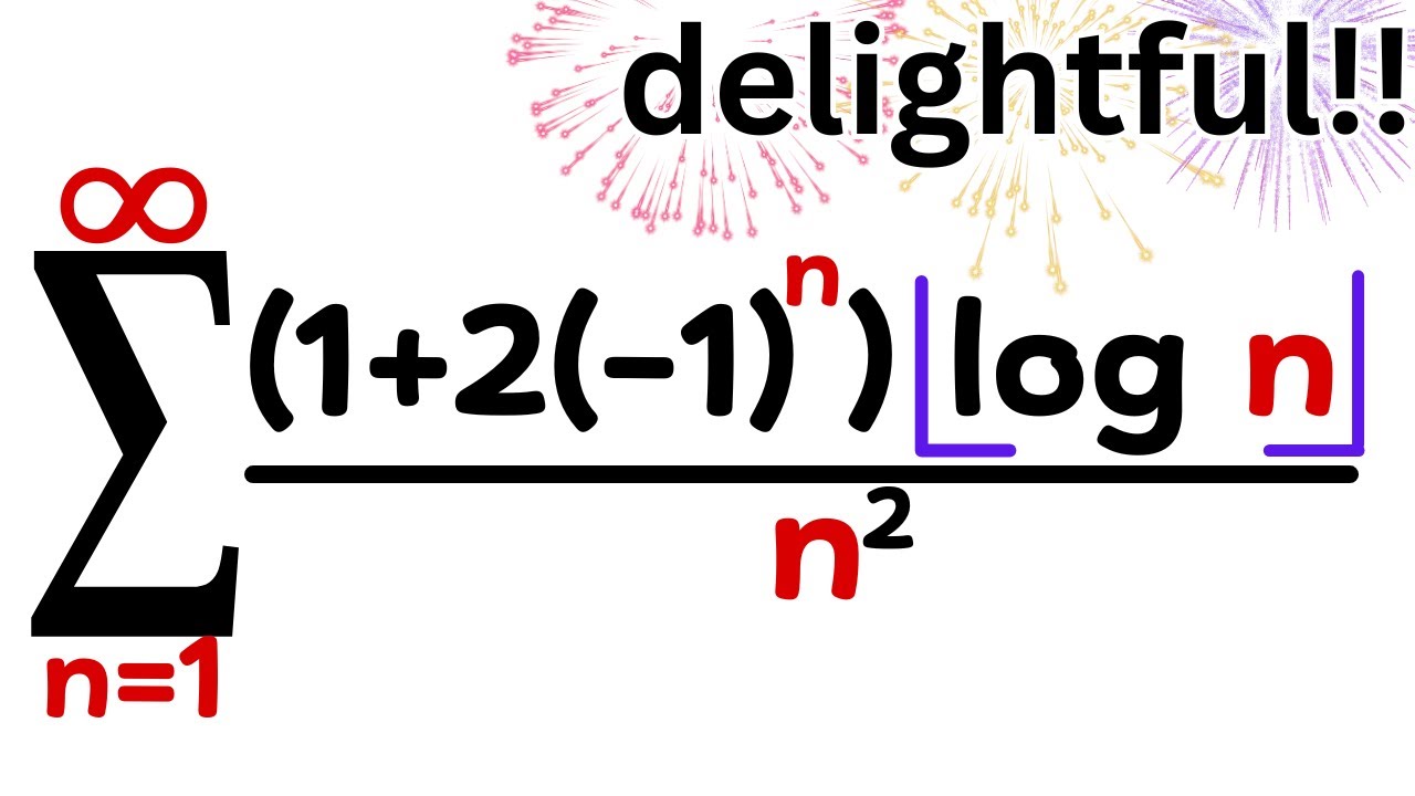 what an amazing approach to this crazy looking infinite series!!