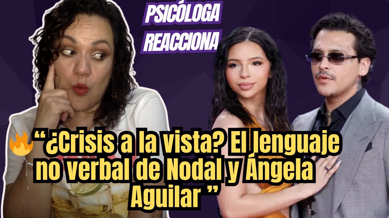 “¿Crisis a la vista? El lenguaje no verbal de Nodal y Ángela Aguilar en los Grammy”