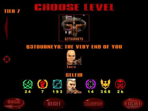 Quake 3 Arena, Tier 7 The Very End of You, Difficulty Nightmare, Xaero Duel