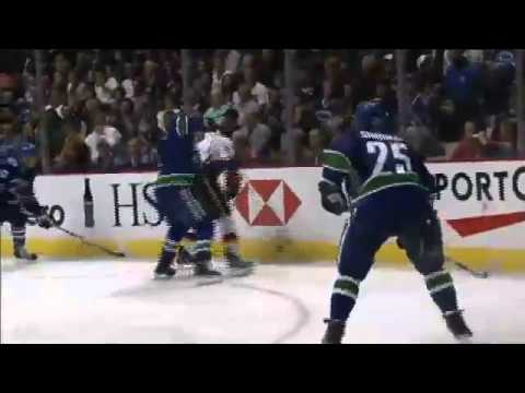 Vancouver Canucks vs Calgary Flames Preseason Full Highlights (09 21 10)