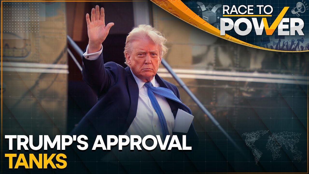 US President Donald Trump's Approval Ratings Continue to Plunge | Race To Power