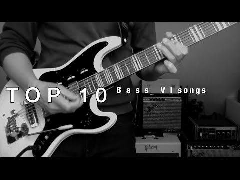 BASS VI Top 10 - greatest songs and riffs easy to learn  - vintage 1963 Hofner 188 Bass VI
