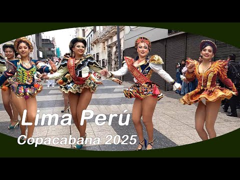 Chicas baile saya Caporales 2025 Lima Perú Virgen de Copacabana
