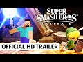Super Smash Bros. Ultimate - Official Minecraft Reveal Trailer | Steve, Alex, Enderman, and Zombie