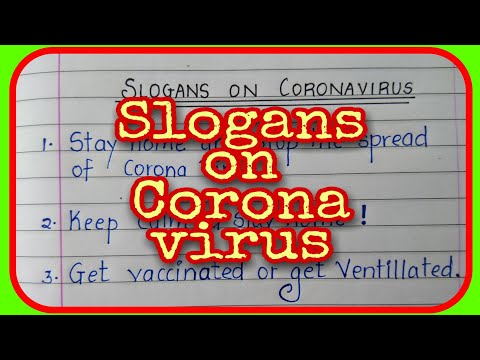 Corona slogan in english || Corona virus slogans || covid 19 slogans || Corona par slogan