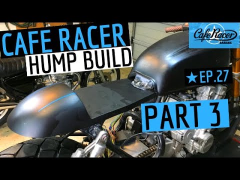 Cafe Racer - Hump Build, ★Fibreglass Hump, PART 3, Honda CB750 Cafe Bike - Episode 27 Video