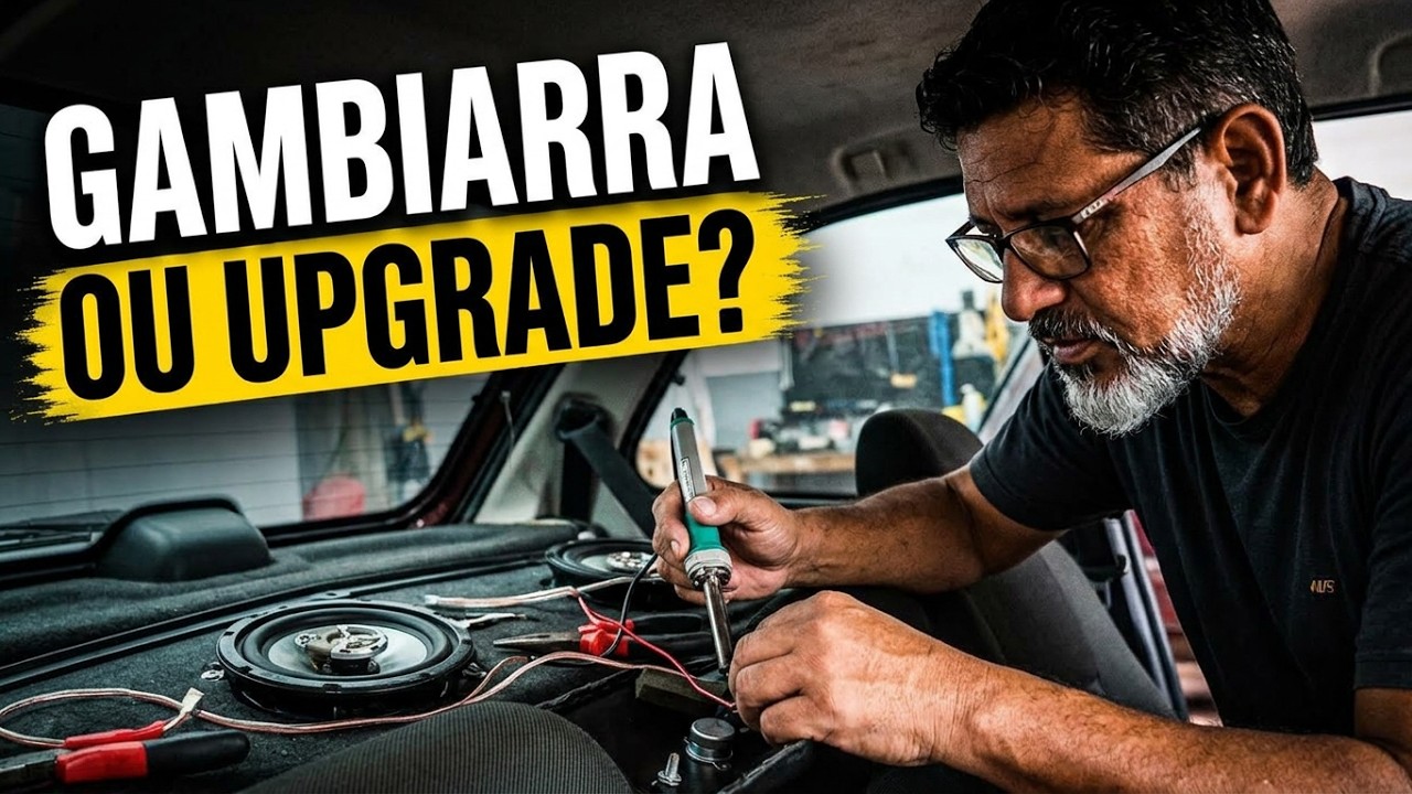 Gambiarra ou Upgrade? Testei Som de Casa no Siena 2003!