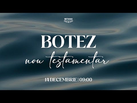 Biserica penticostală Betania Cluj Napoca Live - Botez nou testamentar