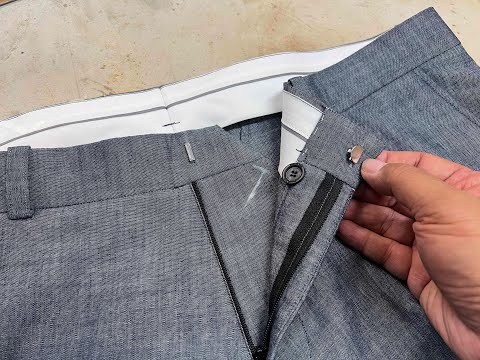 Bespoke Tailoring 37 Trousers Part 4 The Waistband
