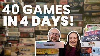 We played over 40 games in 4 days!