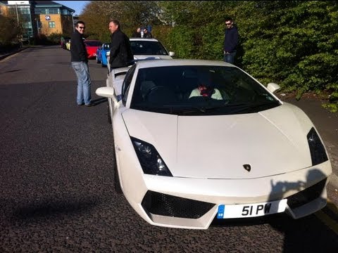 Lamboghini Gallardo High Speed Overtake Close Up Supercar Video Footage