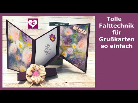 Besondere Karten basteln mit Miura Faltung - Anleitung