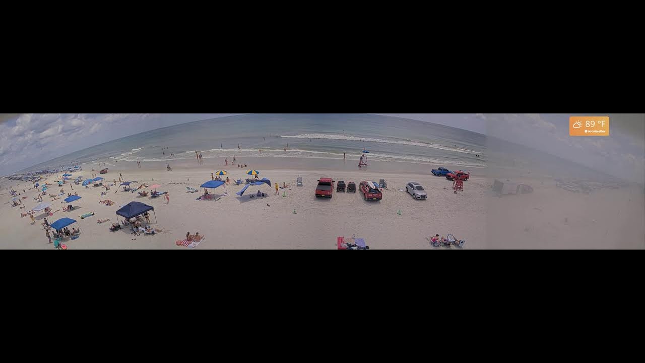 Live webcam view of New Smyrna Beach Cam 180