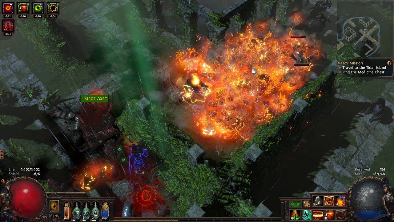 3 1 Meatball Chef Molten Strike Ancestral Call Dual Claw Juggernaut Marauder Poe 3 1 Marauder Build Build Of Exile