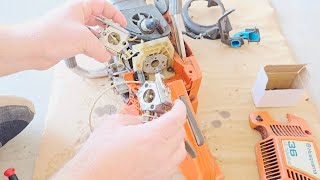 Husqvarna 36 Chainsaw Carburetor, Fuel Line, and Fuel Filter Replacement