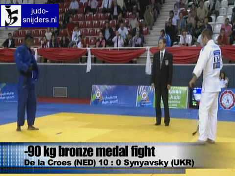 Judo 2009 Antalya: Marvin de la Croes (NED) - Vadym Syyavsky (UKR) [-90kg] bronze.
