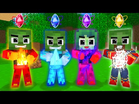 Zombie Vs Squid Game Doll Hot and Cold - Minecraft Animation