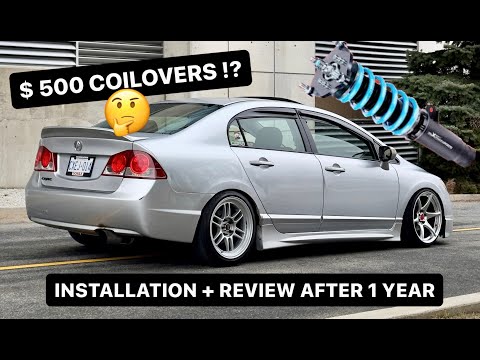 SLAMMING MY 8TH GEN CIVIC ON MAXPEEDINGROD COILOVERS !! INSTALL + REVIEW AFTER A YEAR !!