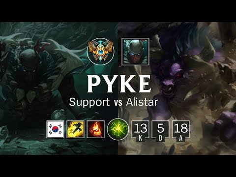Pyke Support vs Alistar - KR Challenger Patch 8.23