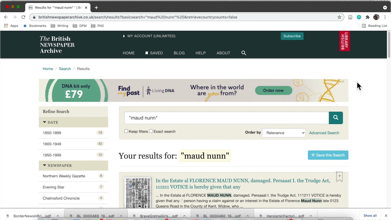 Guide to Using The British Newspaper Archive for Historical Research