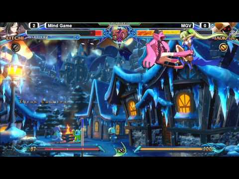 Blazblue: Chrono Phantasma @ TGITSB #1 - Mind Game (Litchi) vs MGV (Taokaka)