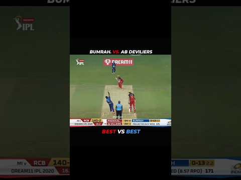 Bumrah vs AB Devillers | The best bowler vs the best batsman #bumrah #abdevilliers #indianbowler