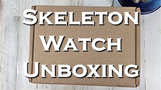 Skeleton Dial Integrated Bracelet Watch Unboxing - Geya Watch